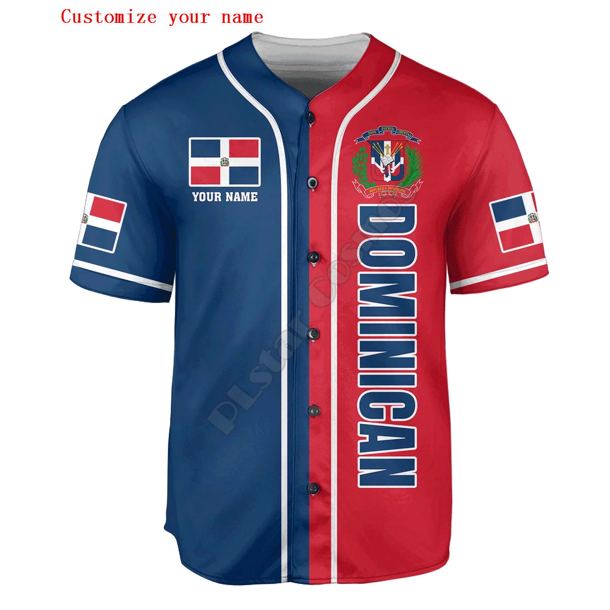Shirt Camp Collar - Dominican Half & Half Customize Your