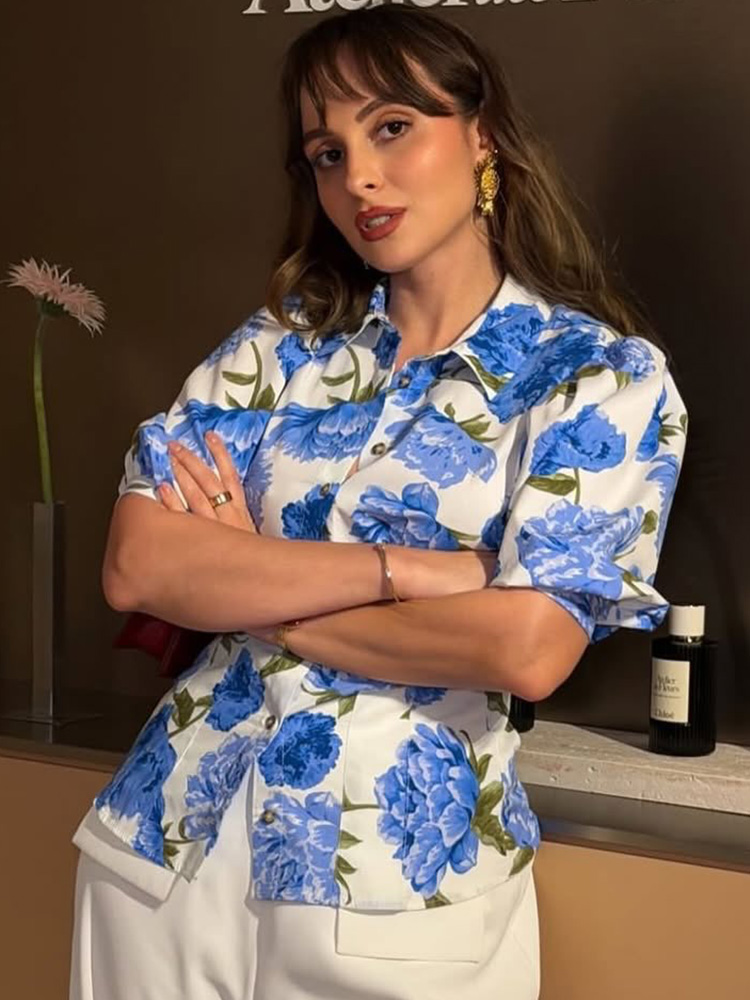 HH Women's Summer Fashion Lape - Resort Shirt Floral บทวิจารณ์และราคา