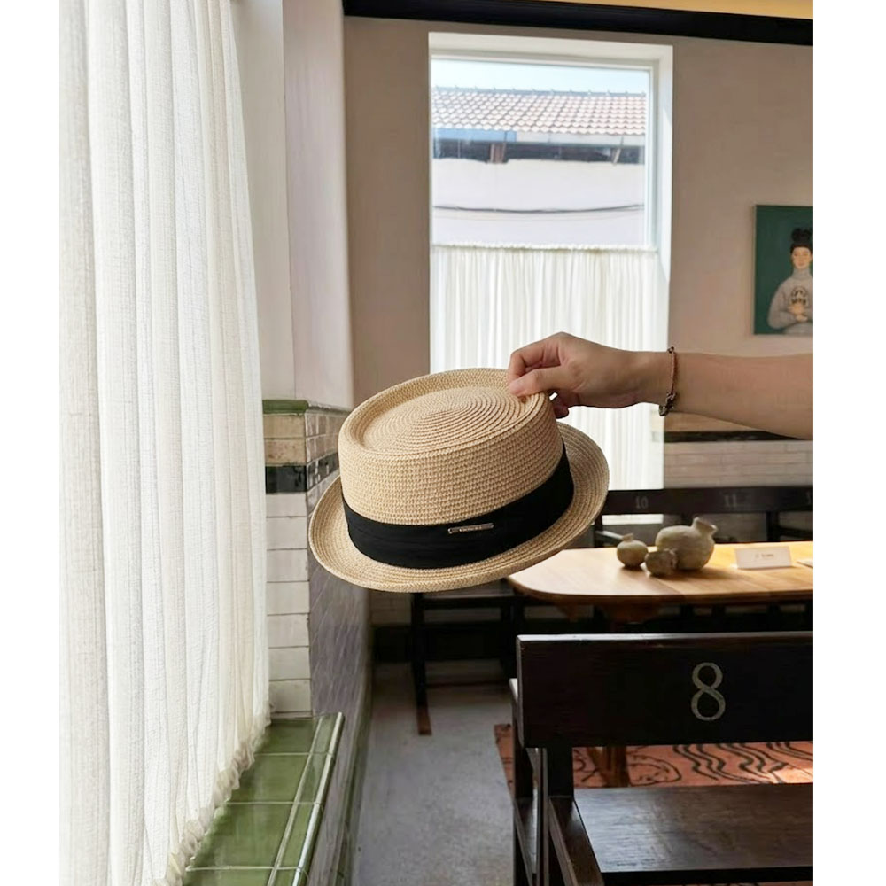 Classic Vintage British porkpi - Bucket Hat Straw บทวิจารณ์และราคา