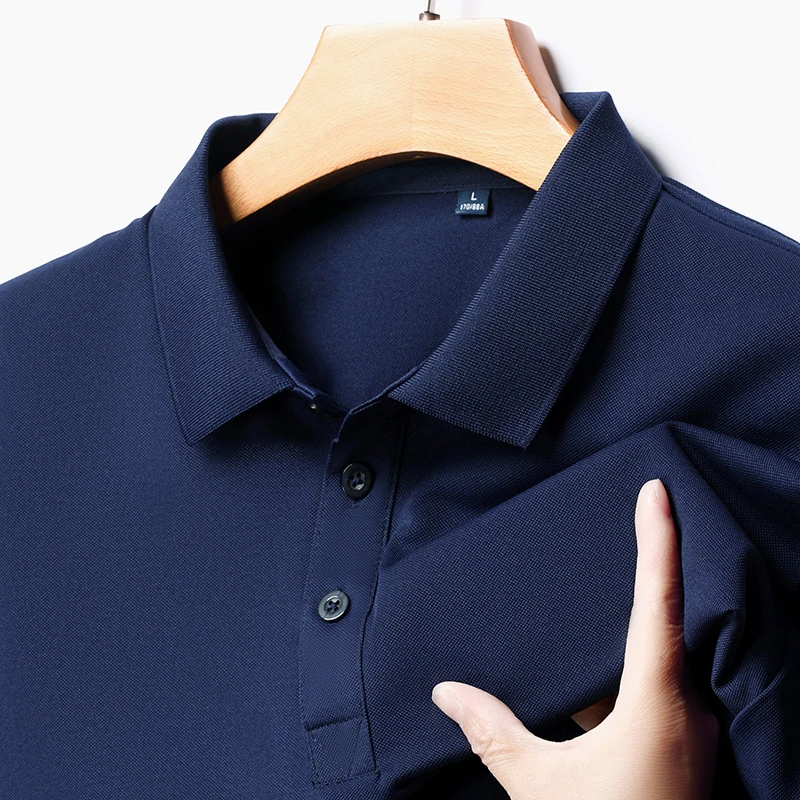 Men's Fashion Solid Short Slee - Polo Shirt Pique บทวิจารณ์และราคา