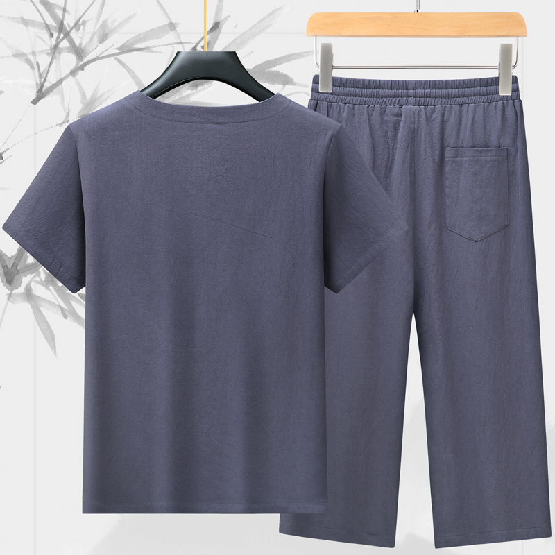 High-quality fashionable men's - Short Linen Drawstring บทวิจารณ์และราคา