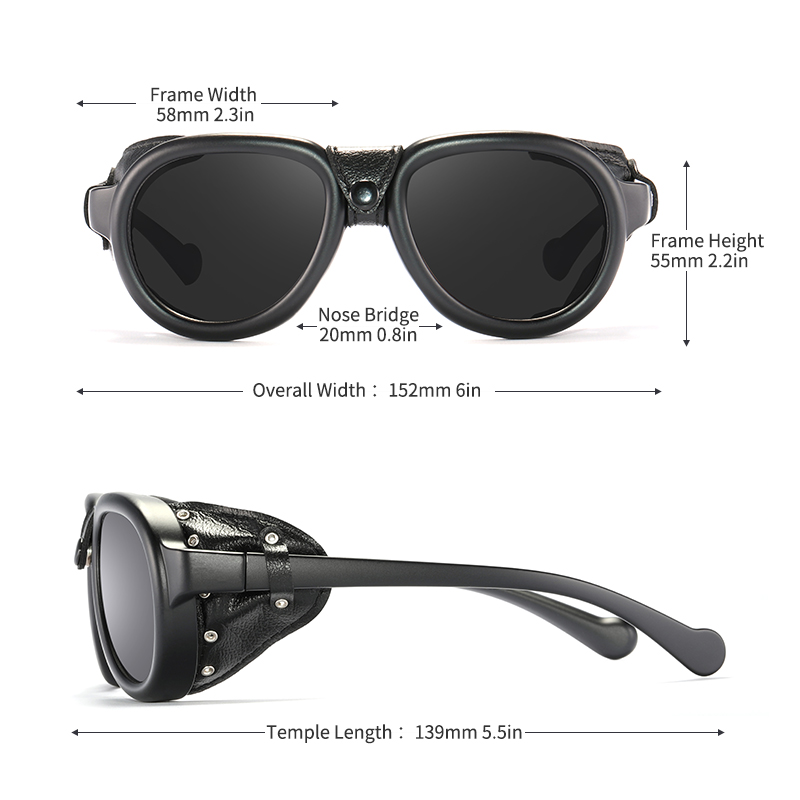 KDEAM Pilot Sunglasses Steampu - Sunglasses Aviator Polarized บทวิจารณ์และราคา