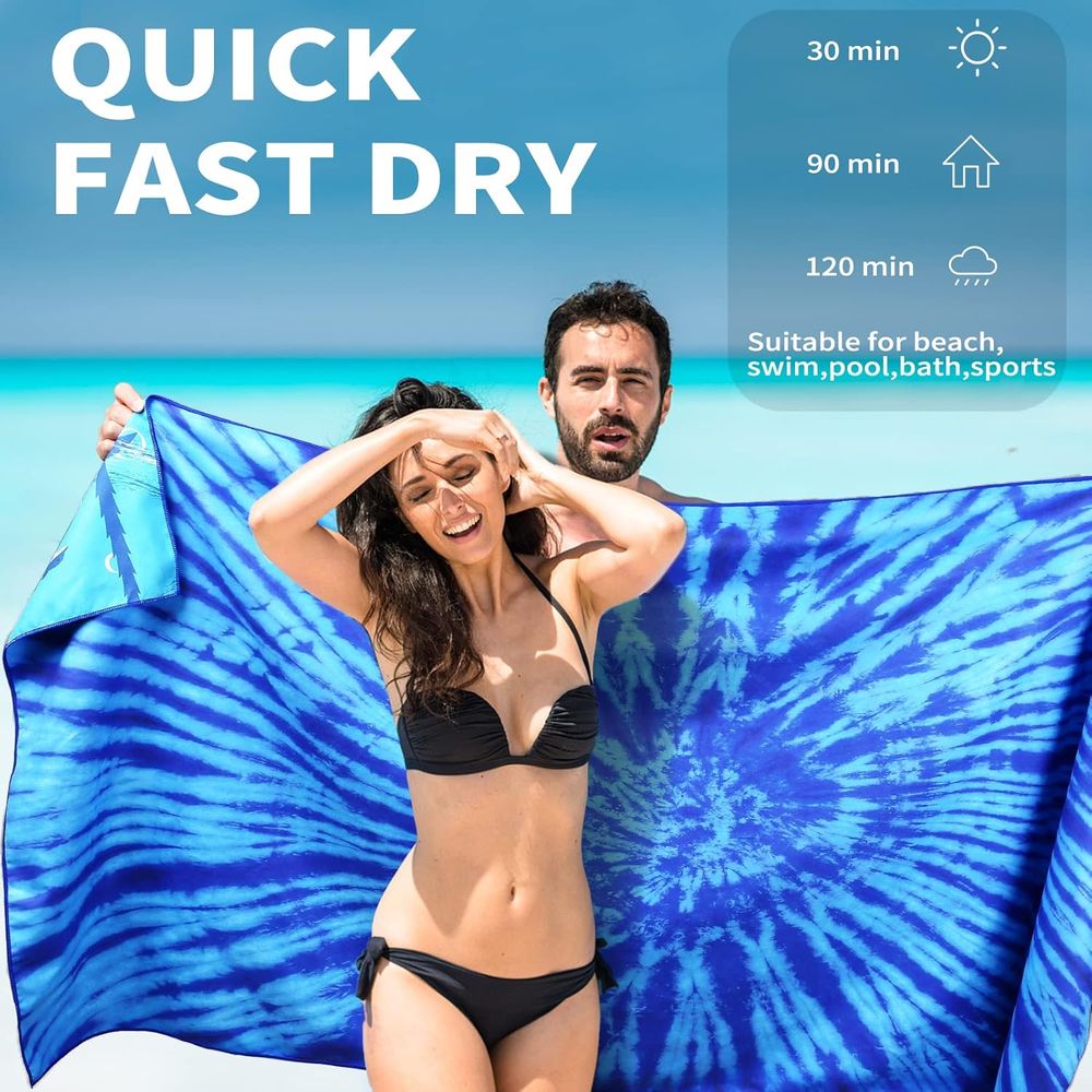 Lightweight Oversized 71x32 Be - Beach Towel Large บทวิจารณ์และราคา