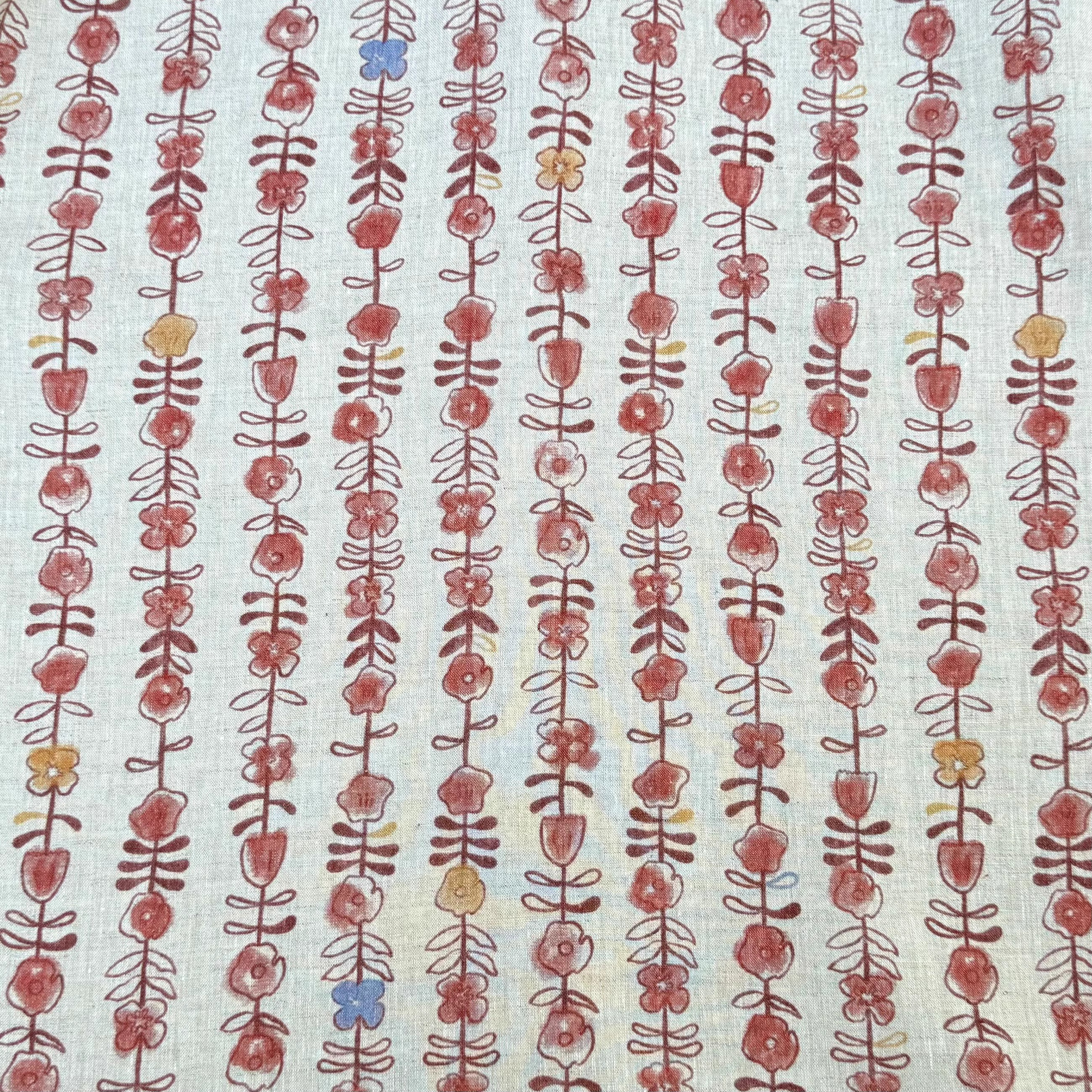 1yard Unique flowers print fab - Linen Shirt Breathable บทวิจารณ์และราคา
