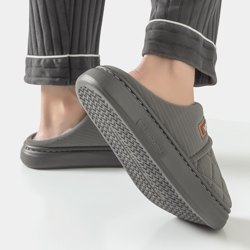 Winter Warm Slipper Women Men  - Flip Flop Leather Men บทวิจารณ์และราคา