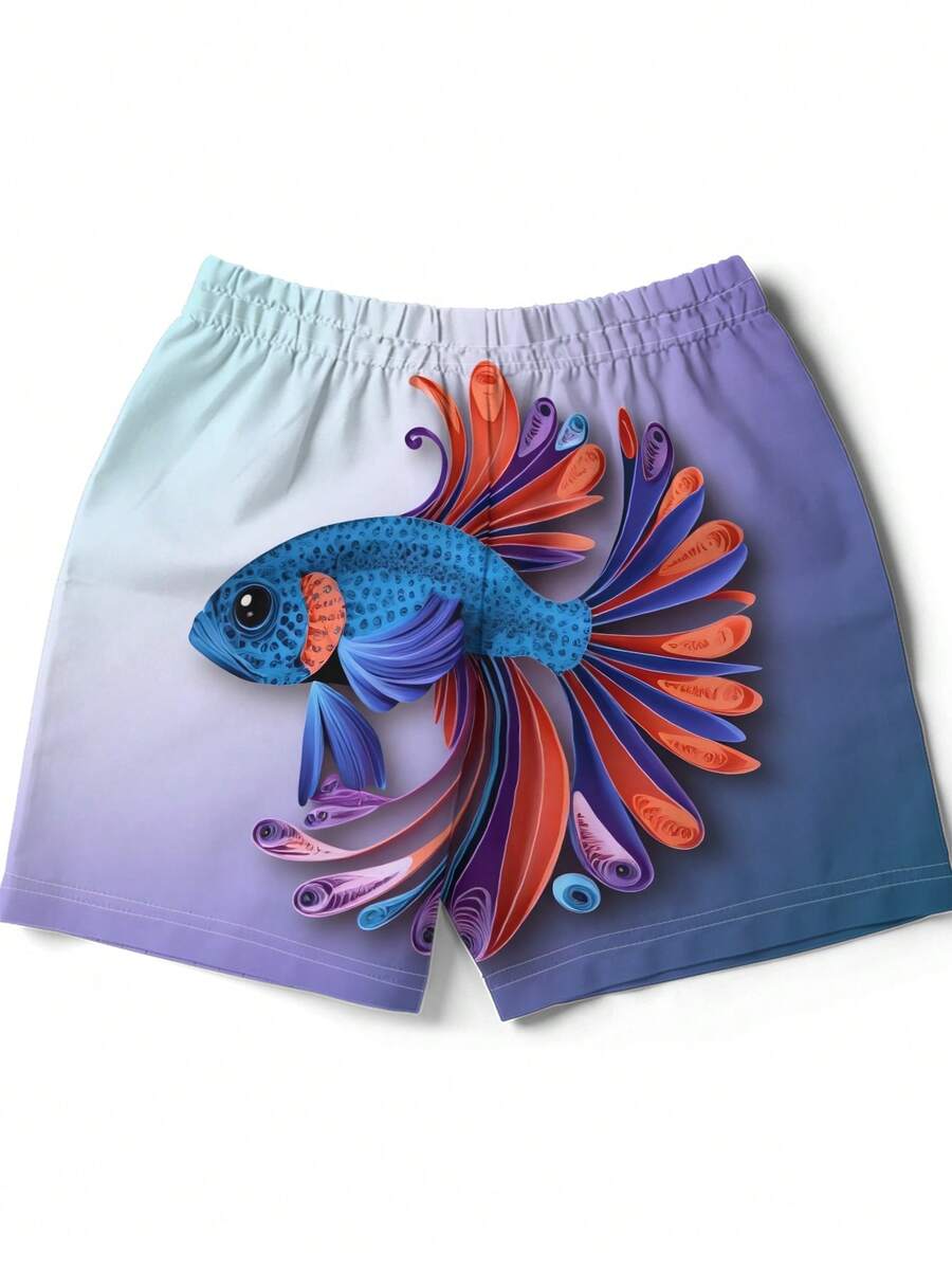 Gradient Purple Blue Swim Trun - Swim Trunk Quick Dry บทวิจารณ์และราคา