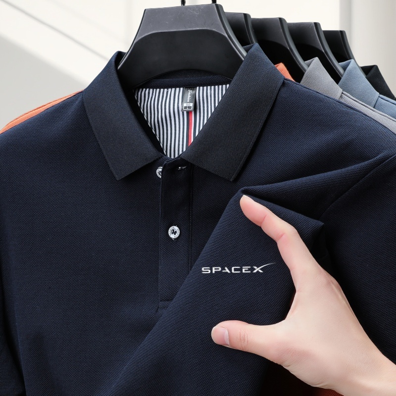 100%pure cotton summer new men - Polo Shirt Pique บทวิจารณ์และราคา