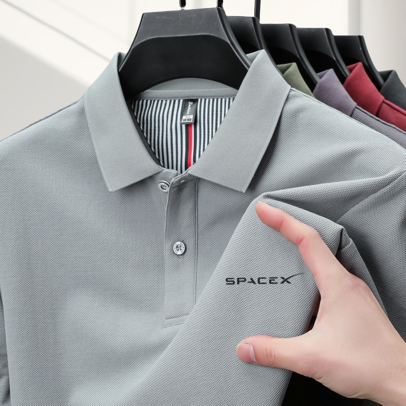 100%pure cotton summer new men - Polo Shirt Pique บทวิจารณ์และราคา