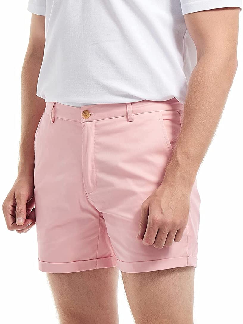 AIMPACT Men's Summer Slim-fit  - Shorts Chino Slim บทวิจารณ์และราคา