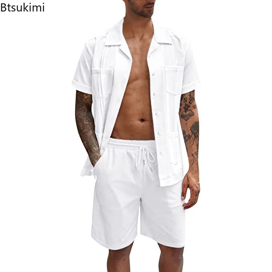 New Men's Summer Casual Sport  - Short Linen Drawstring บทวิจารณ์และราคา
