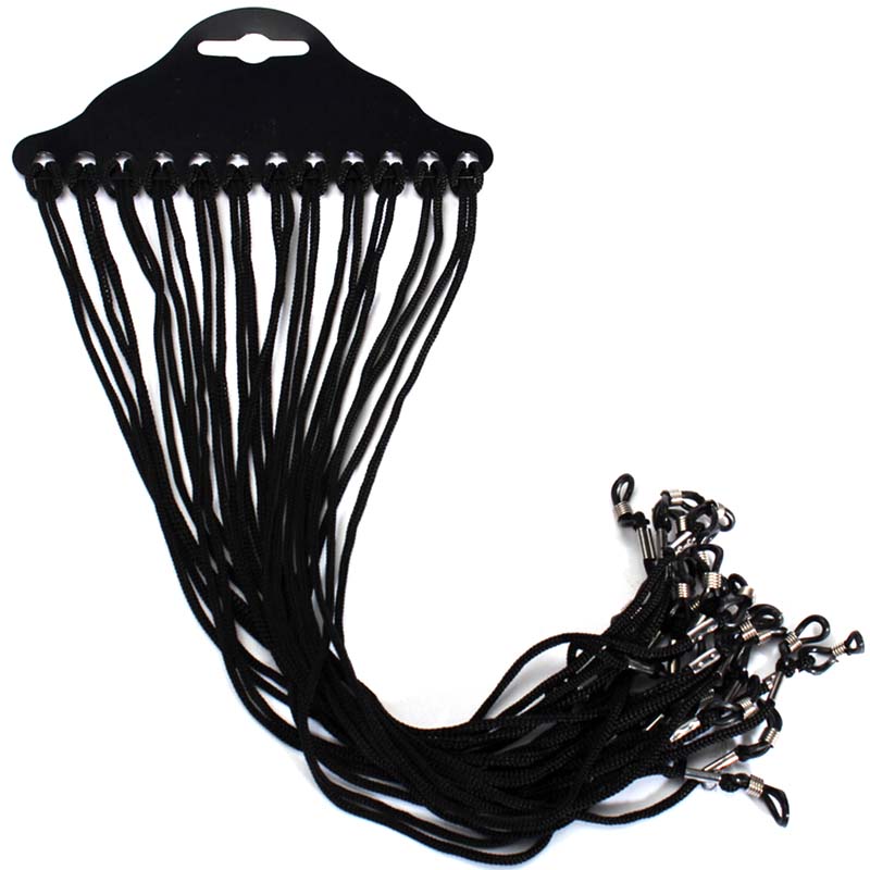 12pcs/set Black Nylon Cord Eye - Sunglass Retainer Cord บทวิจารณ์และราคา
