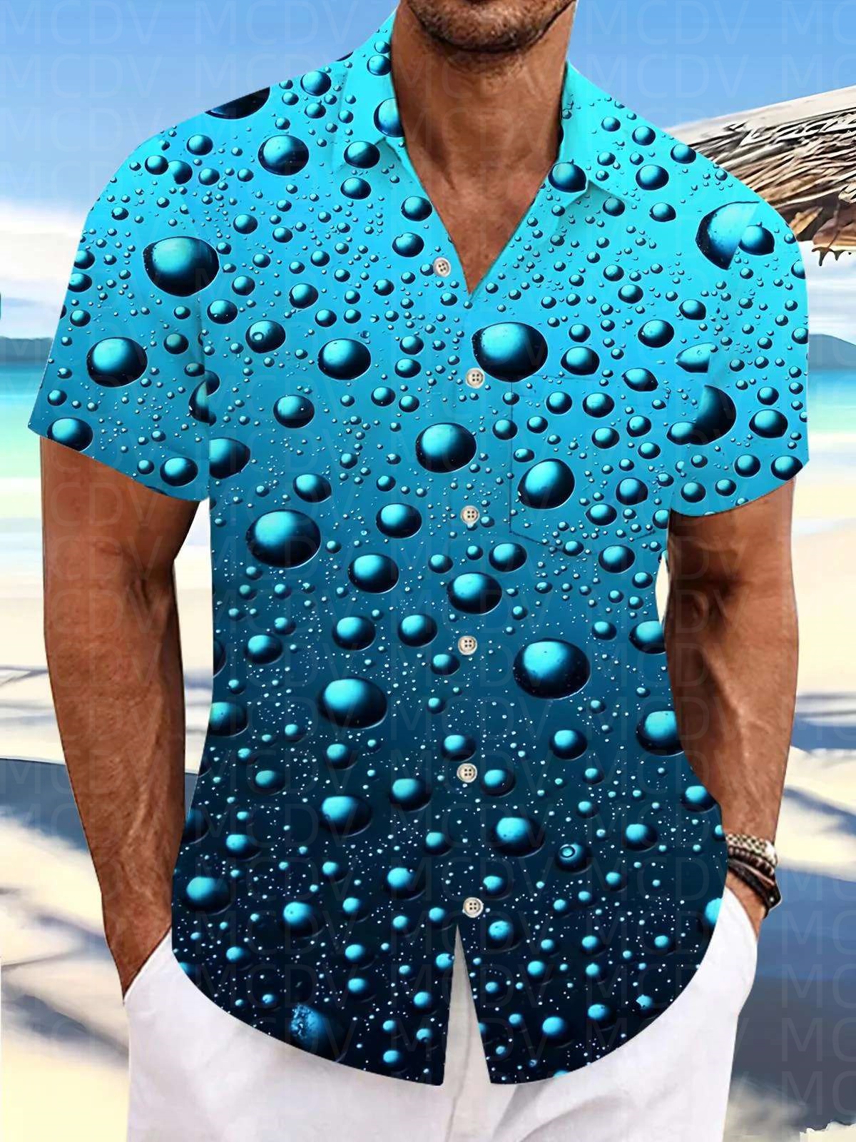 Trump Pattern Men's Hawaiian S - Shirt Camp Collar บทวิจารณ์และราคา