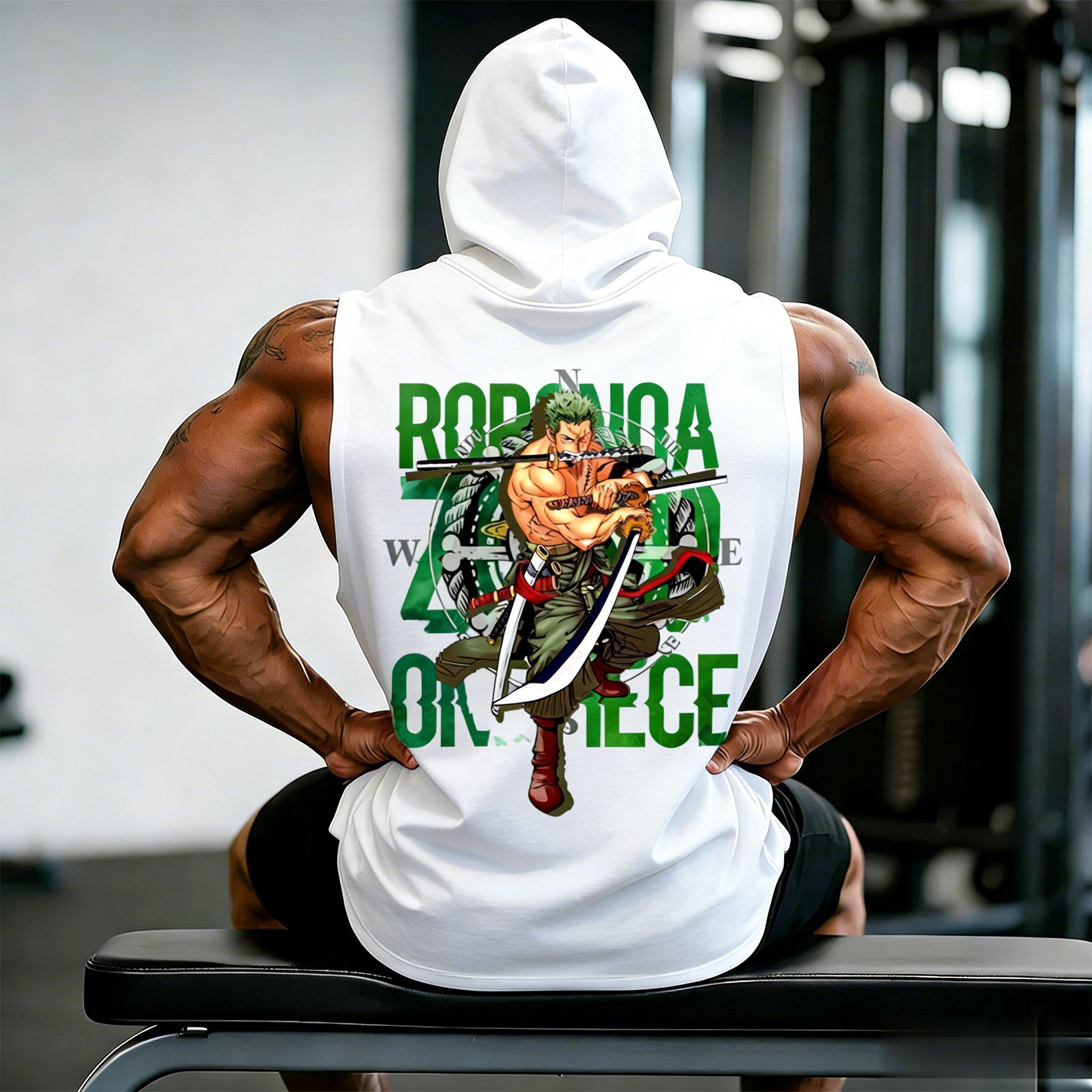 One Piece Zoro Roronoa Anime W - Tank Top Muscle บทวิจารณ์และราคา