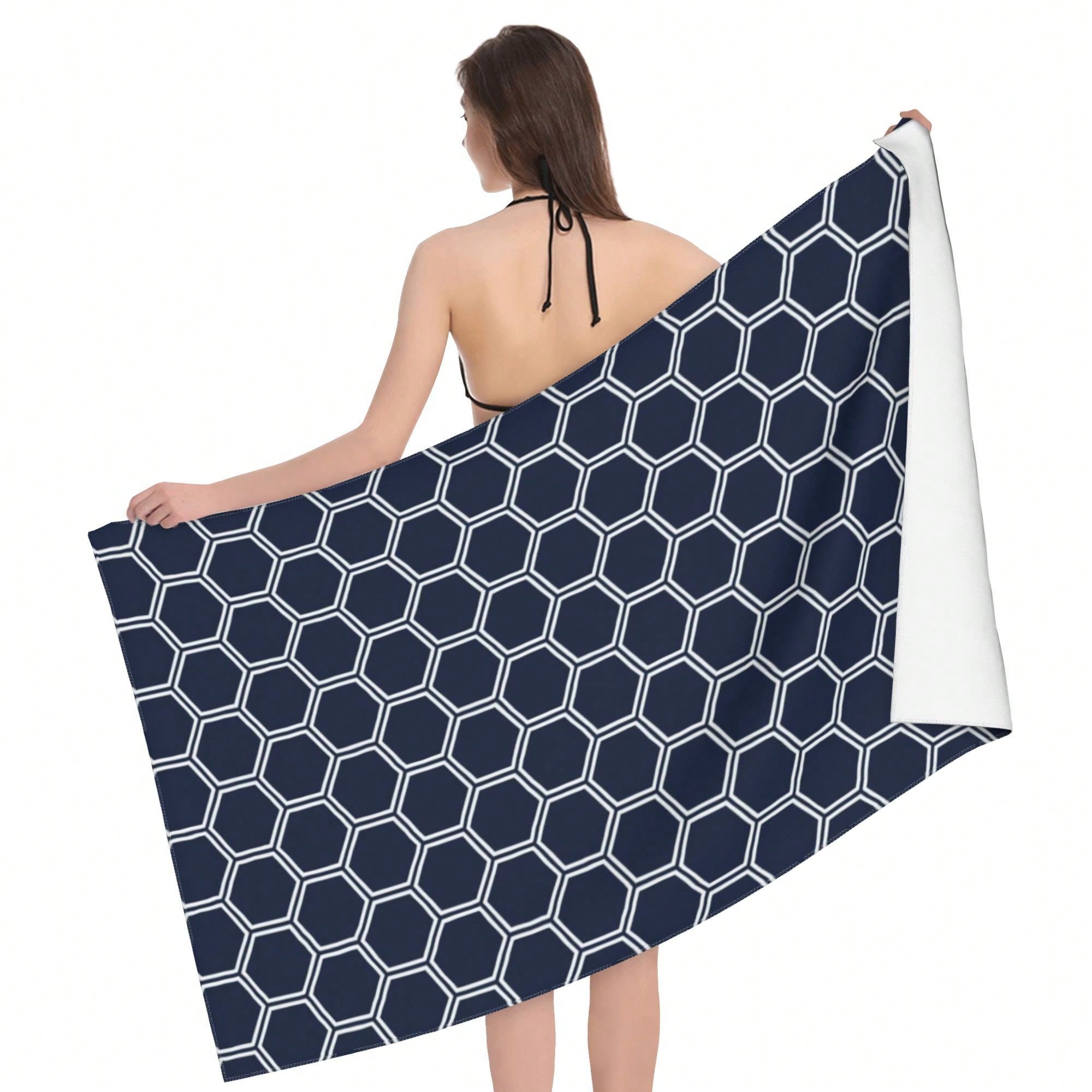 Geometric Pattern Cla1ssic StY - Beach Towel Large บทวิจารณ์และราคา