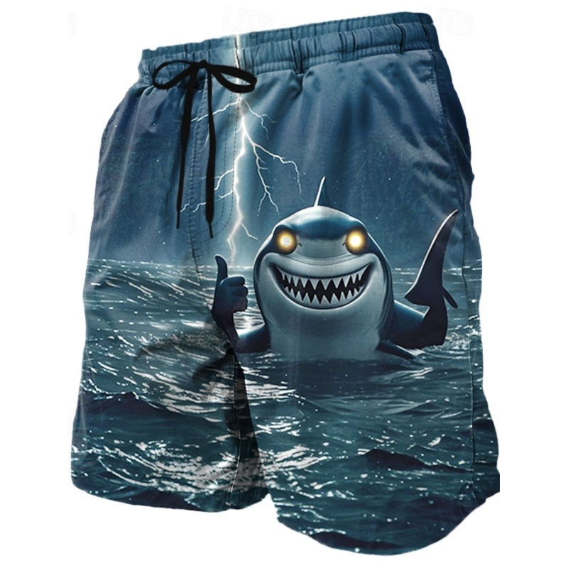 3D Printed Cool Fish Shark Sho - Trunks Board Surf บทวิจารณ์และราคา