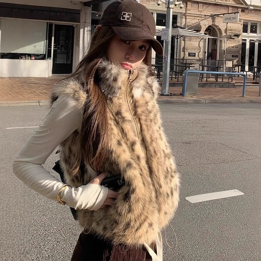 Women Faux Fur Vest Coats Shor - Short Linen Drawstring บทวิจารณ์และราคา
