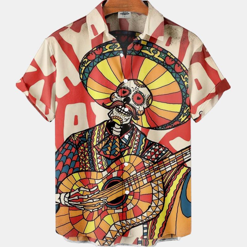 Summer Men's Fashion Casual So - Resort Shirt Floral บทวิจารณ์และราคา