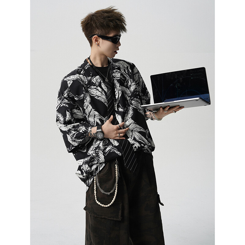 Summer Vintage Floral Print Lo - Resort Shirt Floral บทวิจารณ์และราคา