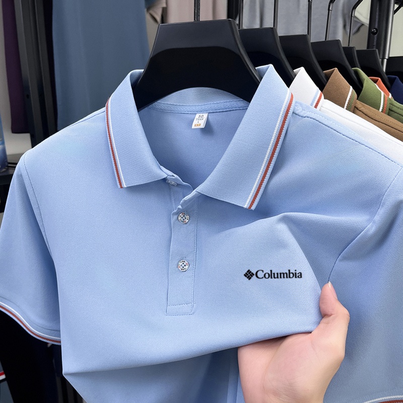 Summer men's new lapel short s - Polo Shirt Pique บทวิจารณ์และราคา