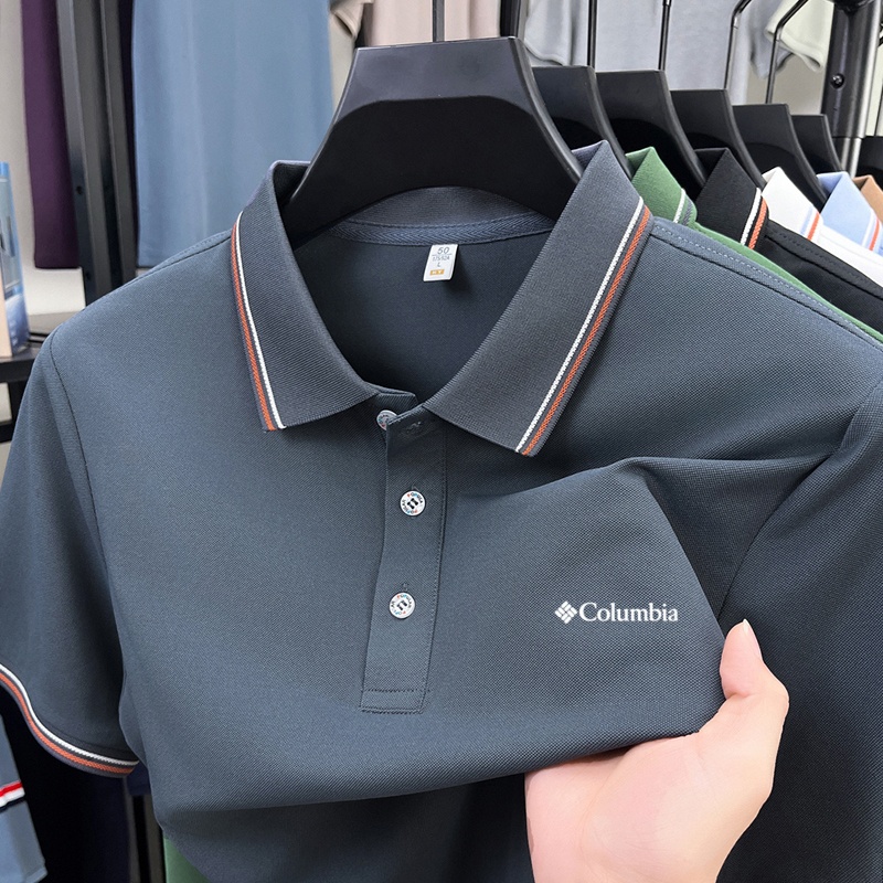 Summer men's new lapel short s - Polo Shirt Pique บทวิจารณ์และราคา