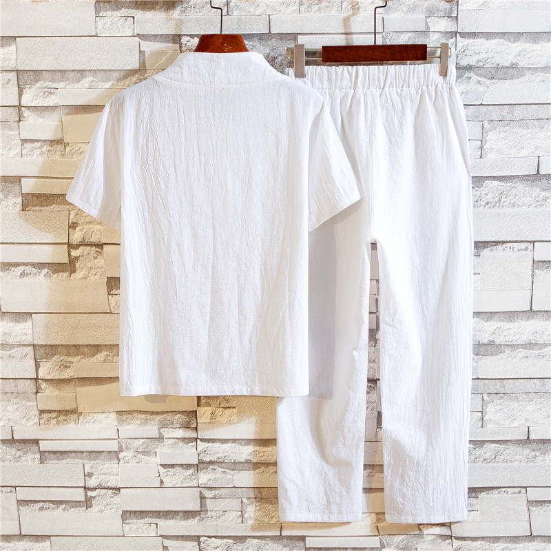 Men's Summer Cotton Linen Shor - Linen Shirt Breathable บทวิจารณ์และราคา