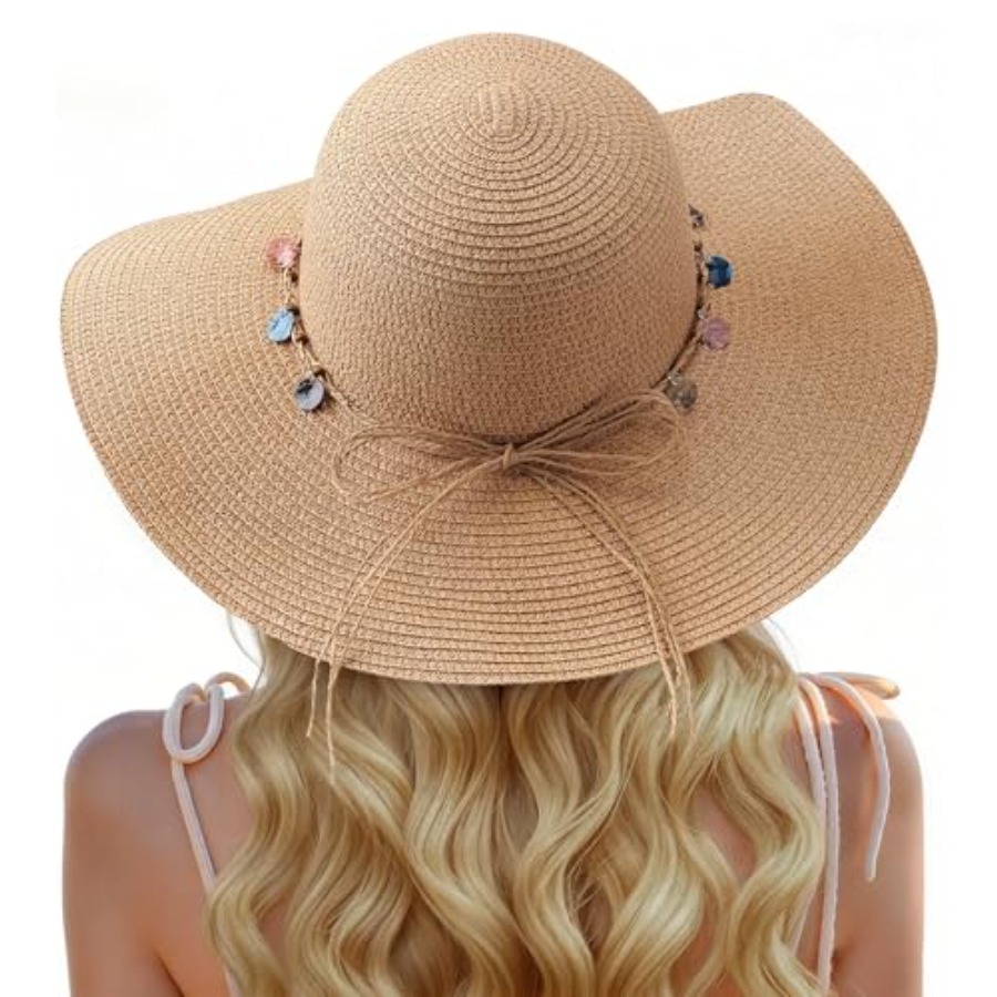Trifabricy Beach Sun Straw Hat - Packable Hat Nylon บทวิจารณ์และราคา