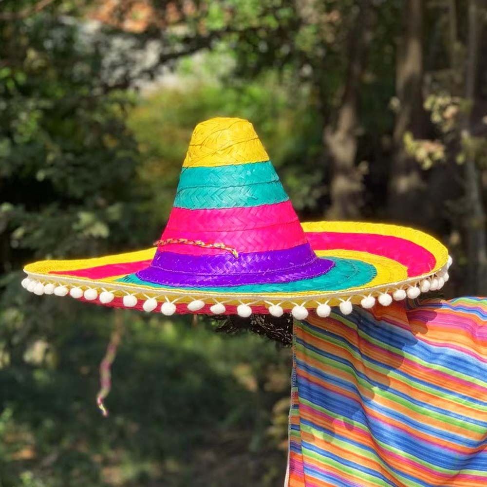 Summer Wide Brim Mexican Party - Bucket Hat Straw บทวิจารณ์และราคา