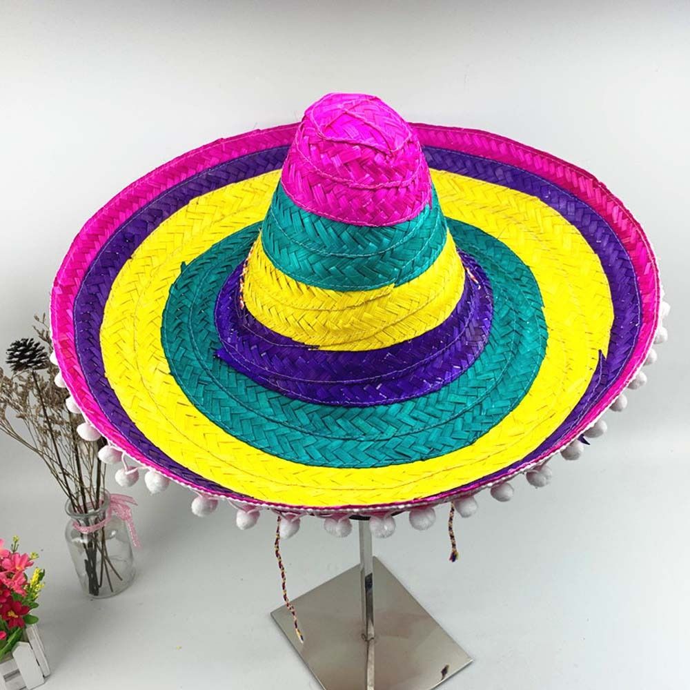 Summer Wide Brim Mexican Party - Bucket Hat Straw บทวิจารณ์และราคา