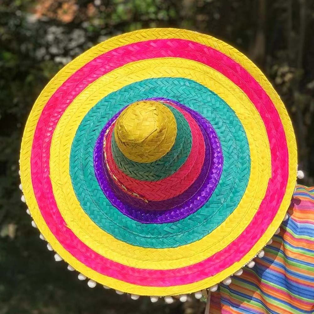 Summer Wide Brim Mexican Party - Bucket Hat Straw บทวิจารณ์และราคา