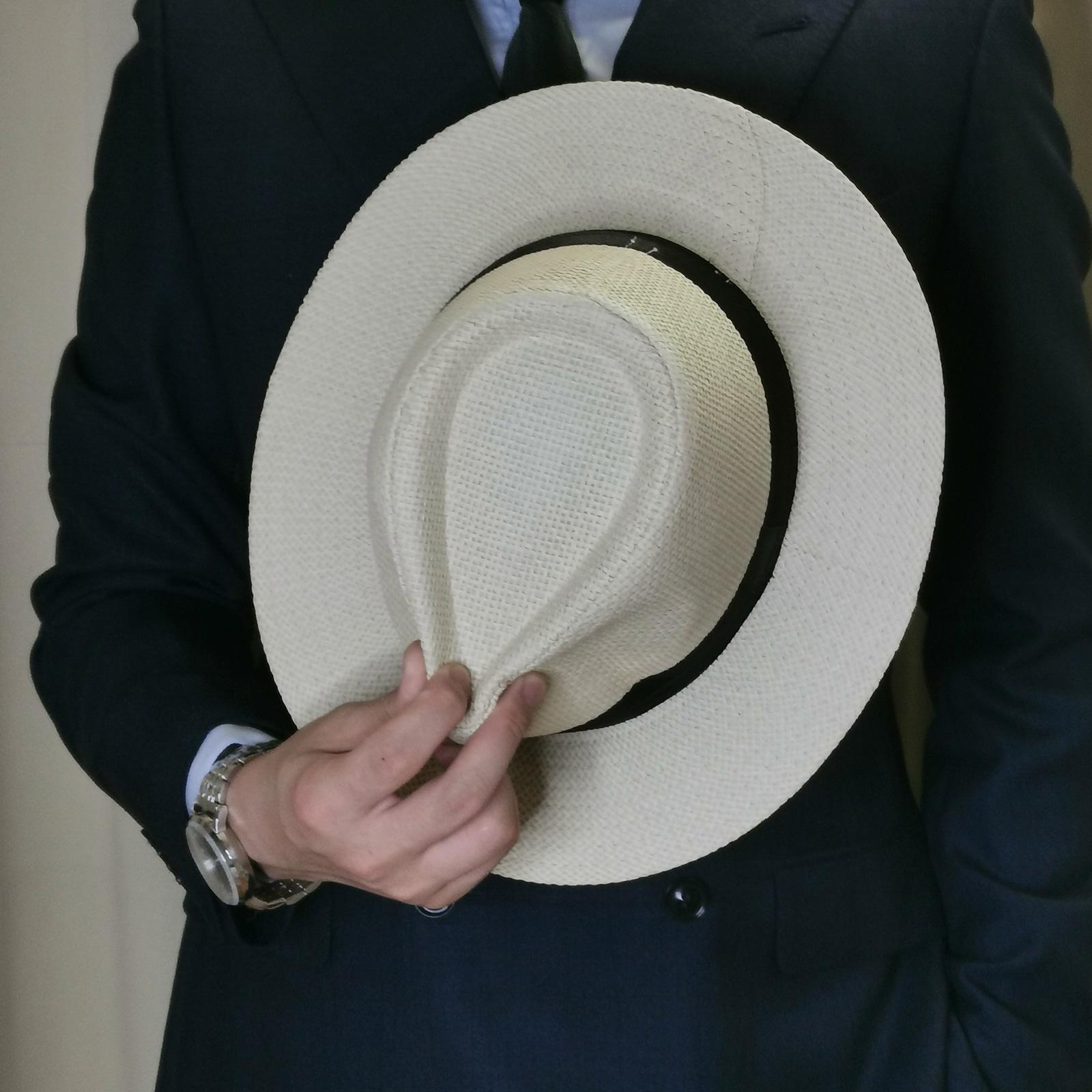 Men Summer Panama Straw Hat Na - Bucket Hat Straw บทวิจารณ์และราคา