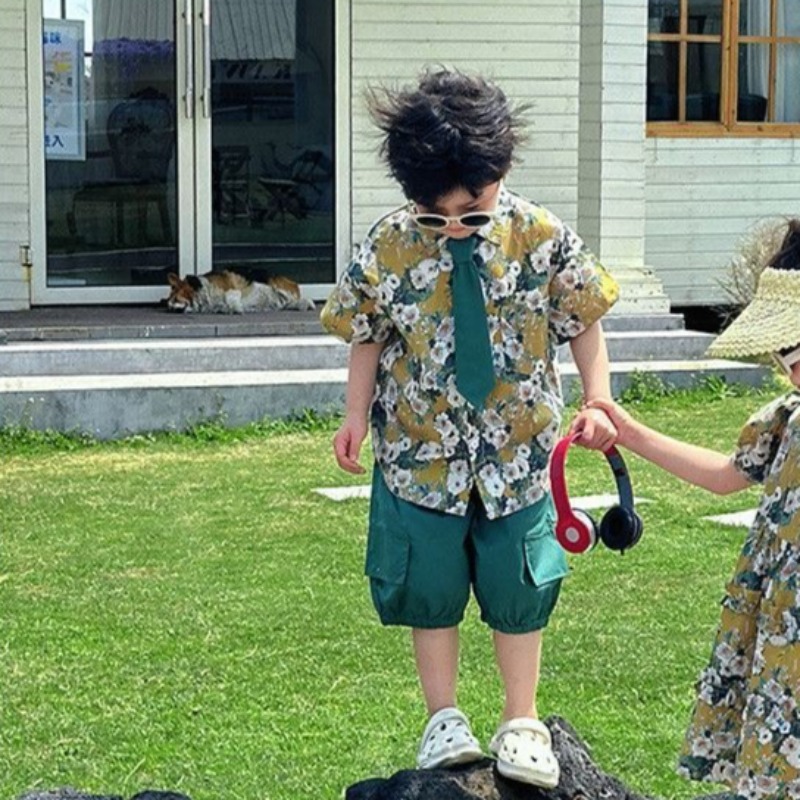 Vintage Floral Short Sleeve Sh - Resort Shirt Floral บทวิจารณ์และราคา