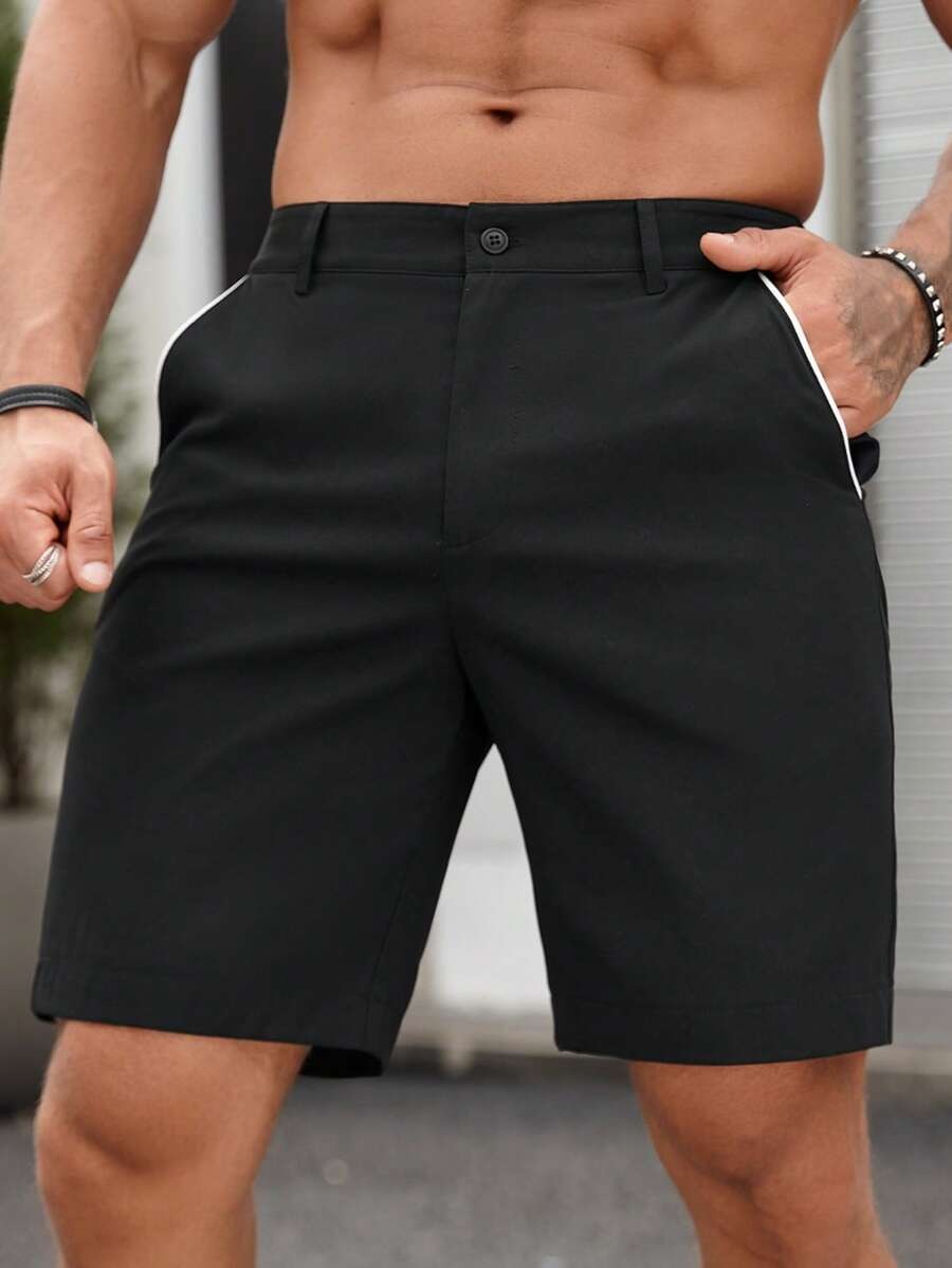 Men Fashion Slim Fit Chino Sho - Shorts Chino Slim บทวิจารณ์และราคา