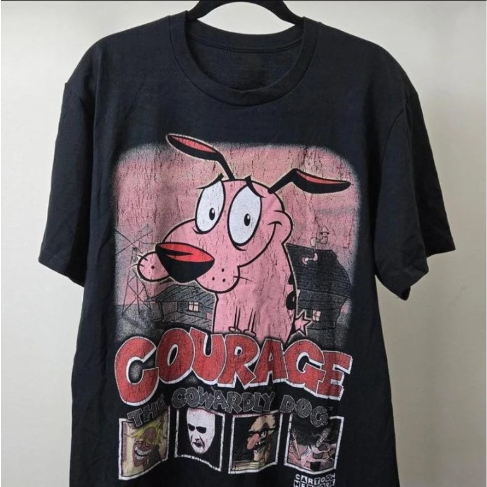 Summer Vintage Courage The Cow - Tee Graphic Print บทวิจารณ์และราคา