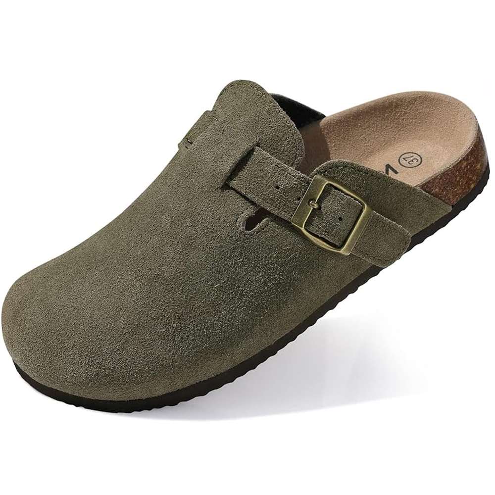 Classic Beach Shoes Men's Sued - Flip Flop Leather Men บทวิจารณ์และราคา