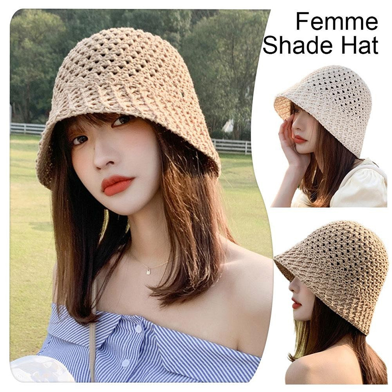New Girls Sun Hat Wide Brim Fl - Bucket Hat Straw บทวิจารณ์และราคา