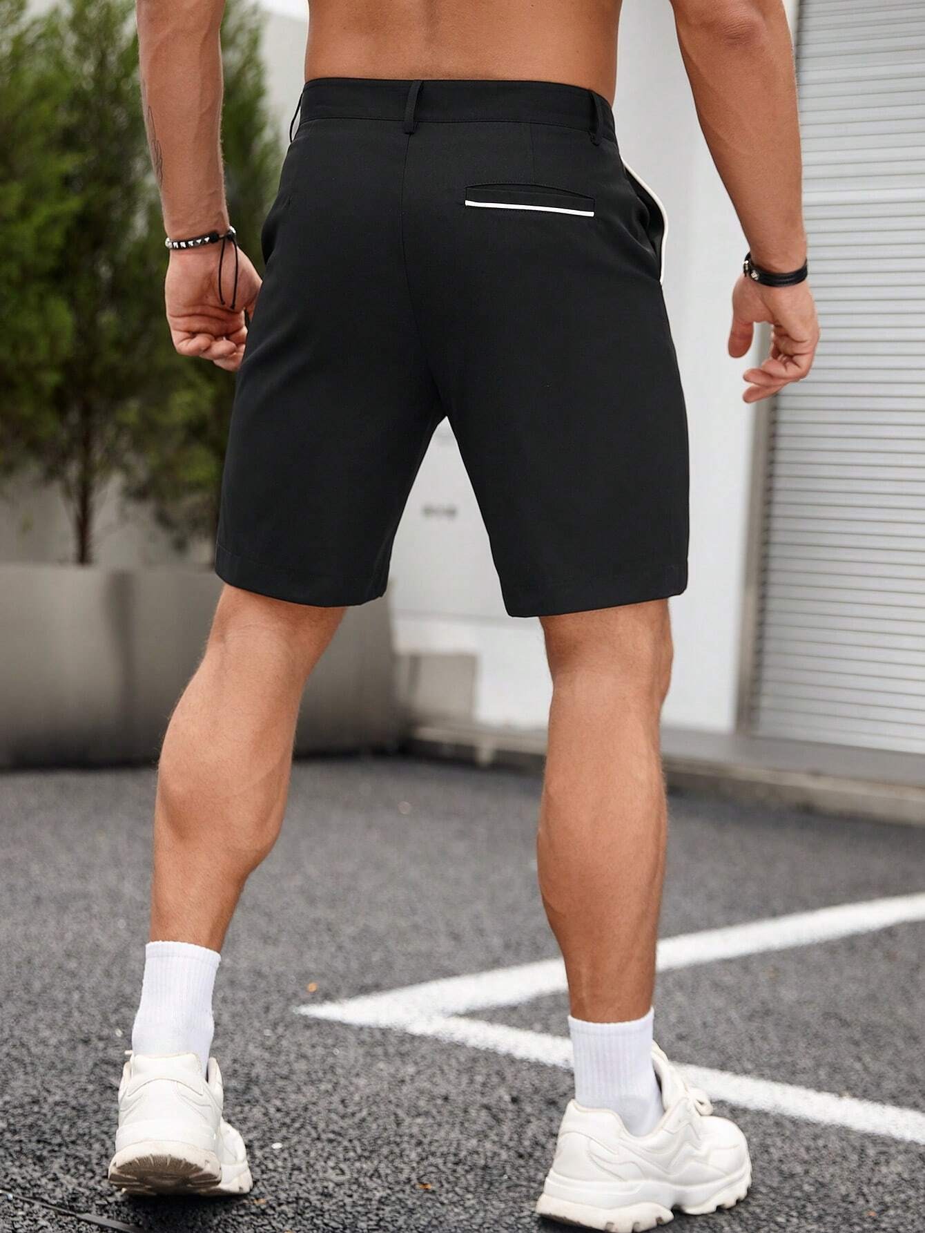 Men's Business Casual Chino Sh - Shorts Chino Slim บทวิจารณ์และราคา
