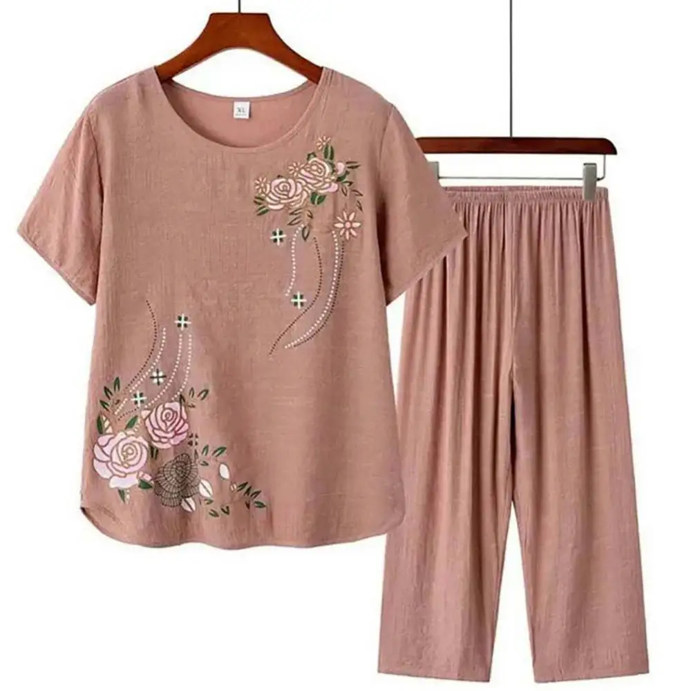 Middle-aged elderly women's sh - Linen Shirt Breathable บทวิจารณ์และราคา
