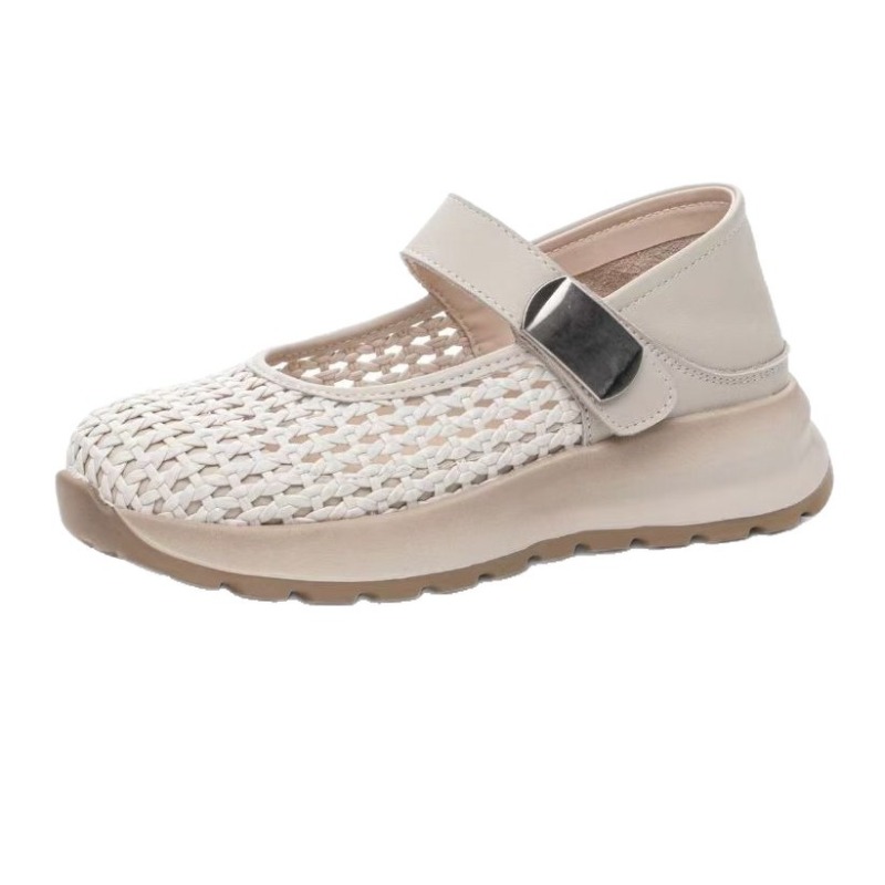 Women's Genuine Leather Braide - Espadrille Slip On บทวิจารณ์และราคา