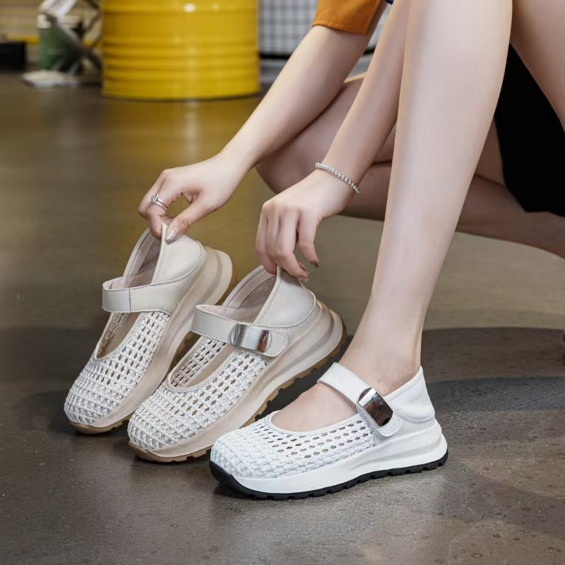 Women's Genuine Leather Braide - Espadrille Slip On บทวิจารณ์และราคา
