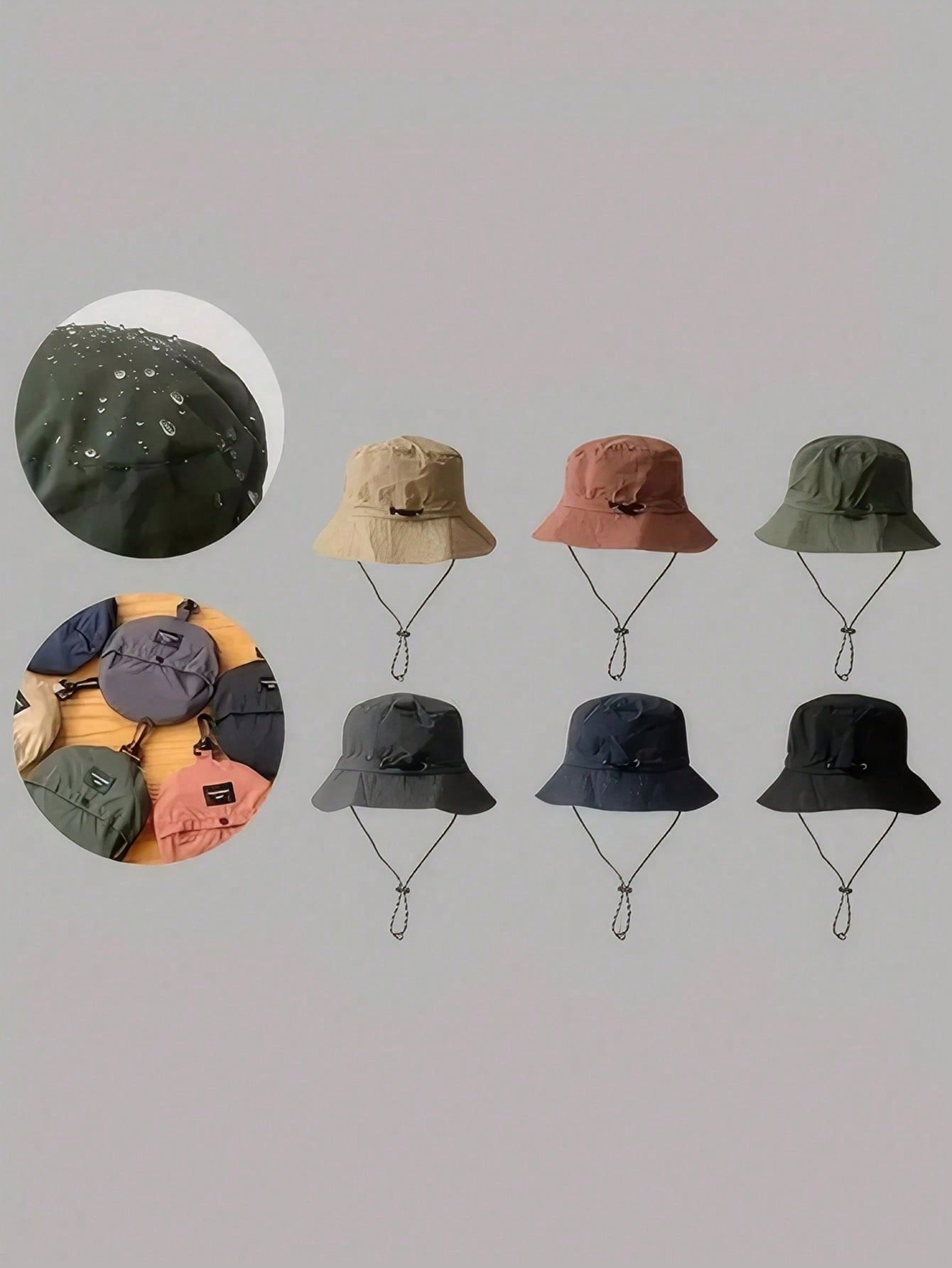 1 Pc Waterproof Bucket Hat, Fo - Packable Hat Nylon บทวิจารณ์และราคา