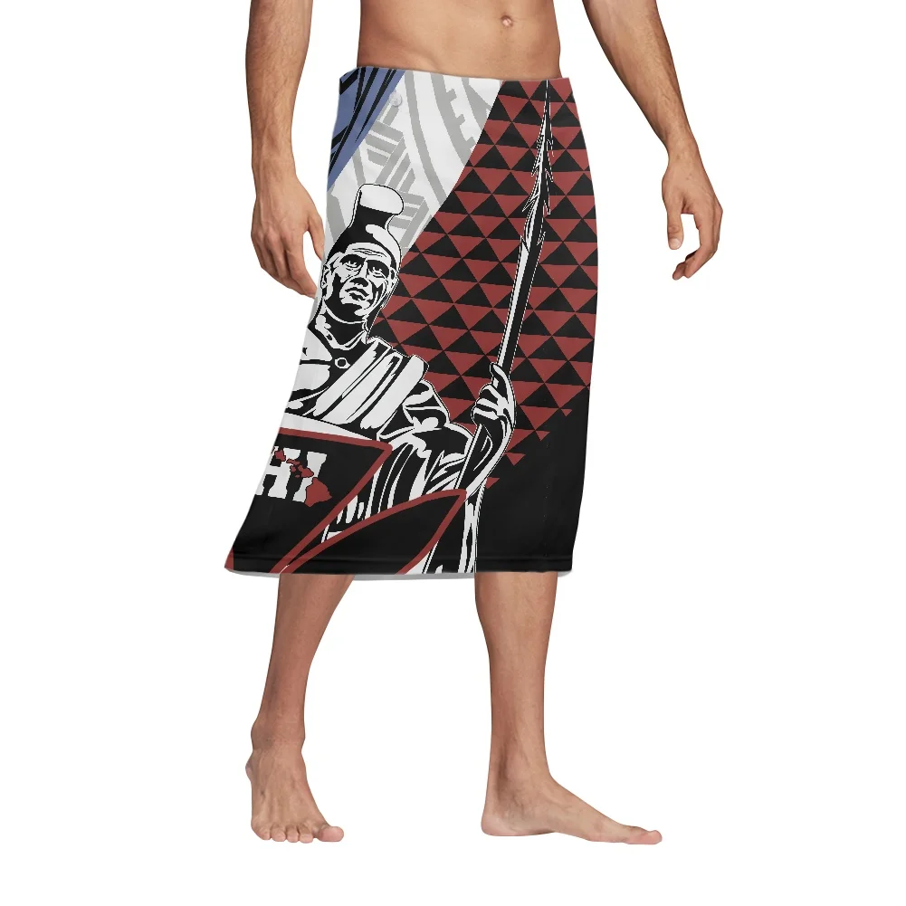Polynesian Tribal Tattoo Print - Sarong Men Wrap บทวิจารณ์และราคา