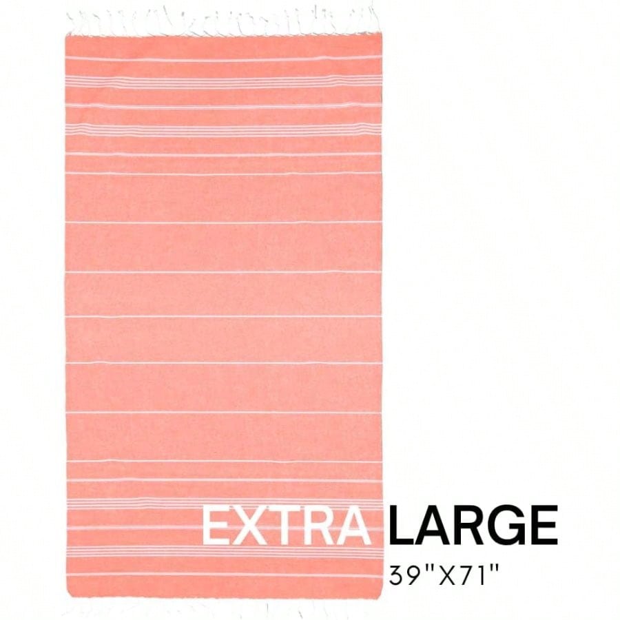 Turkish Beach Towel With Trave - Beach Towel Large บทวิจารณ์และราคา