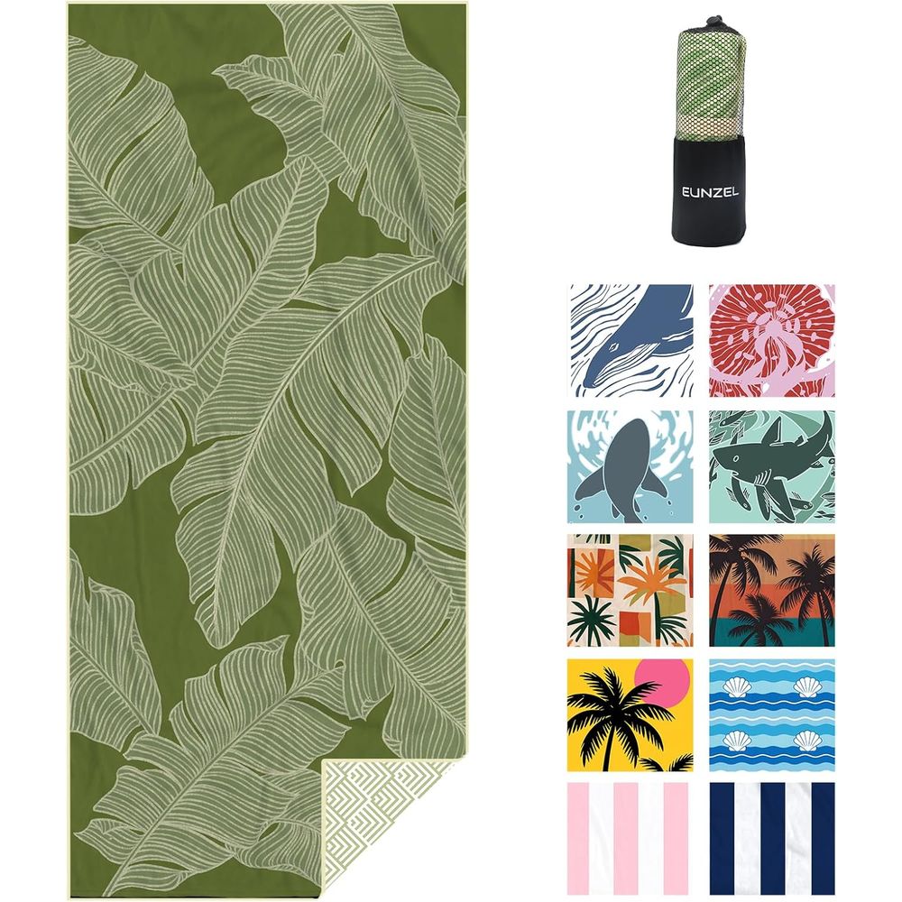 Large Quick-Dry Sand-Free Beac - Beach Towel Large บทวิจารณ์และราคา