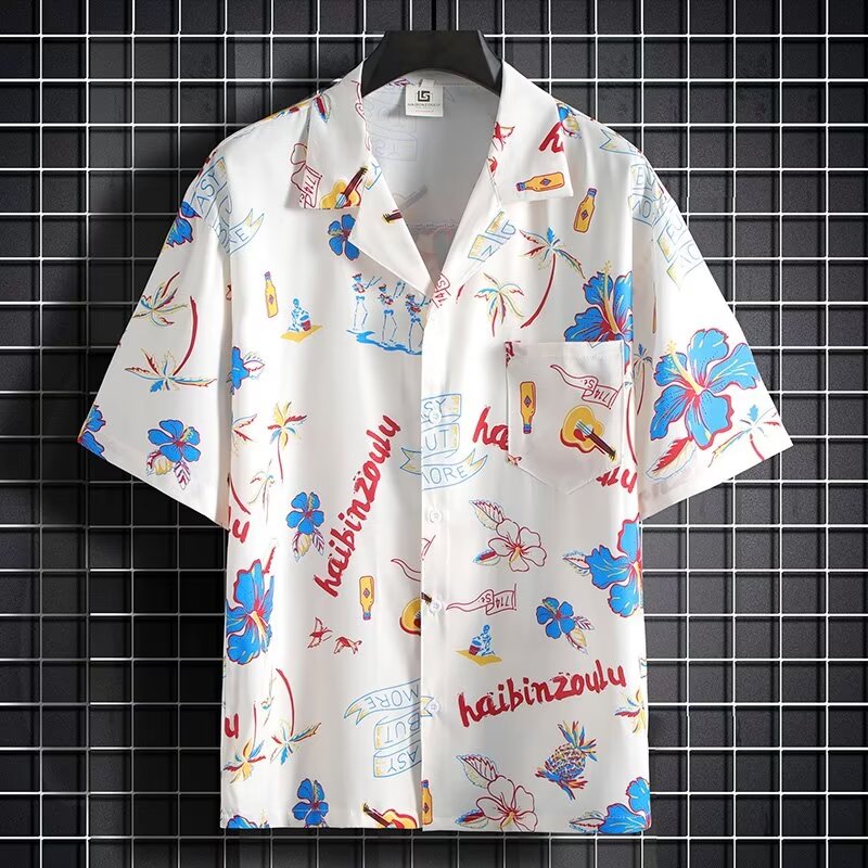 Resort Casual Short-Sleeved Sh - Resort Shirt Floral บทวิจารณ์และราคา