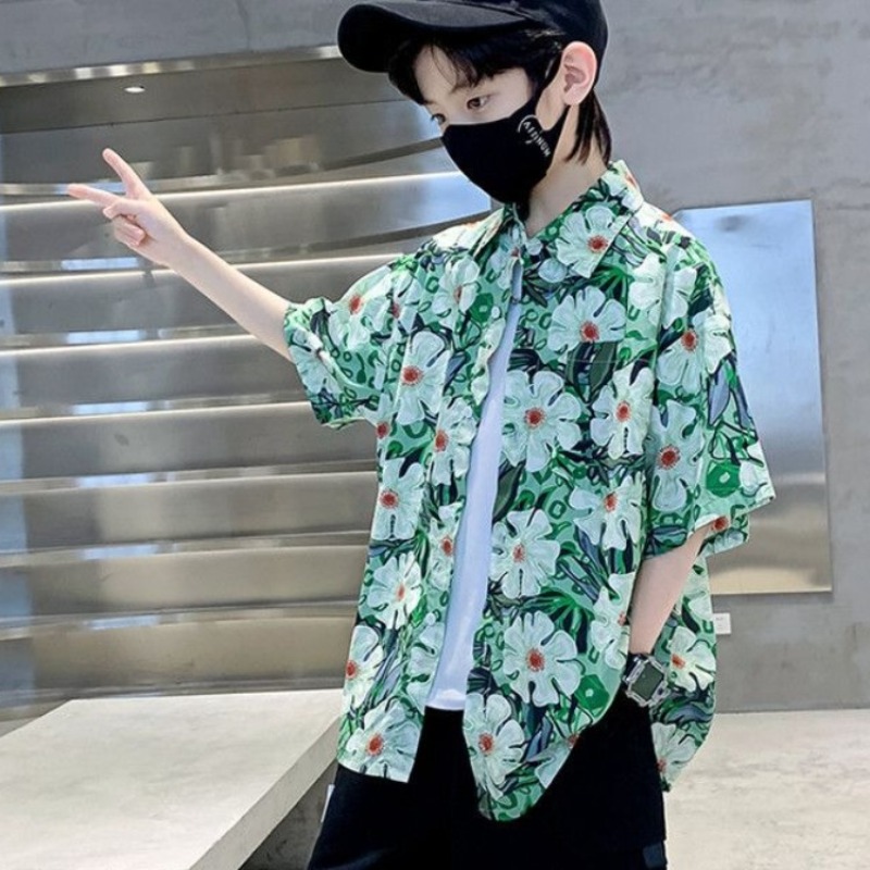 Boys' Floral Shirt Summer Set  - Resort Shirt Floral บทวิจารณ์และราคา