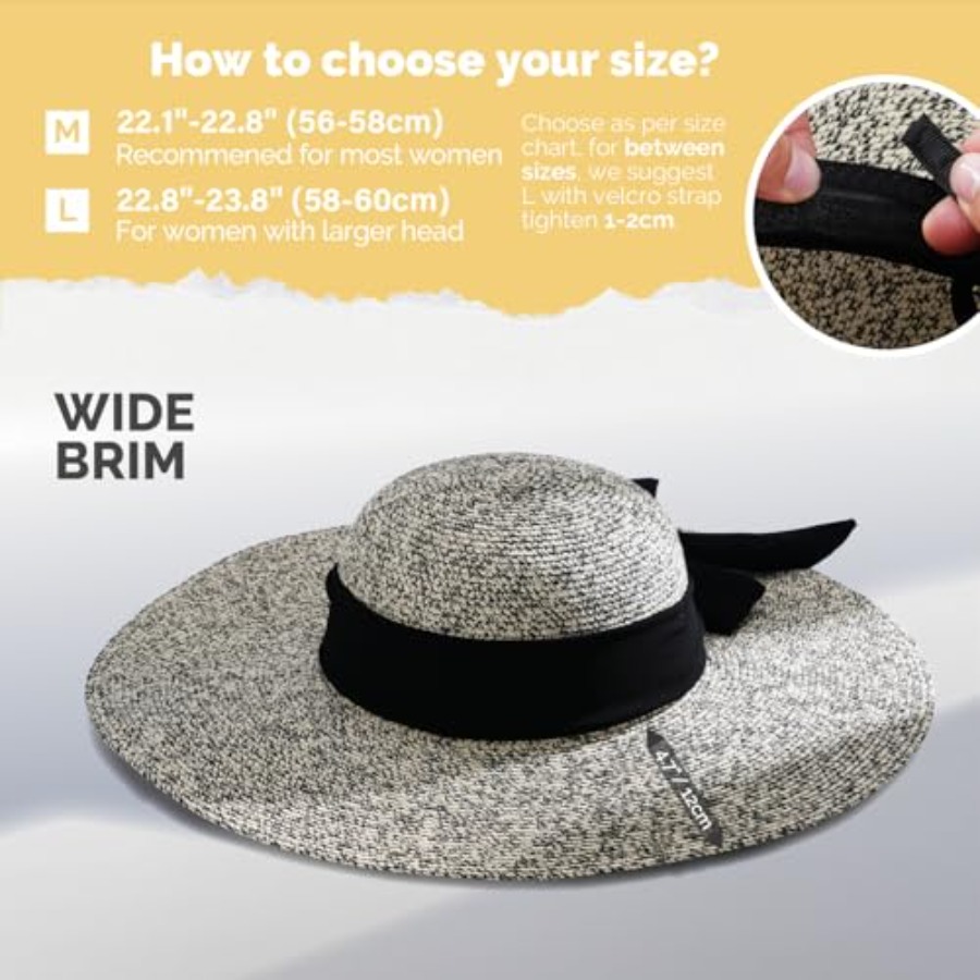 Hat Hut Wide Brim Beach Sun Ha - Packable Hat Nylon บทวิจารณ์และราคา