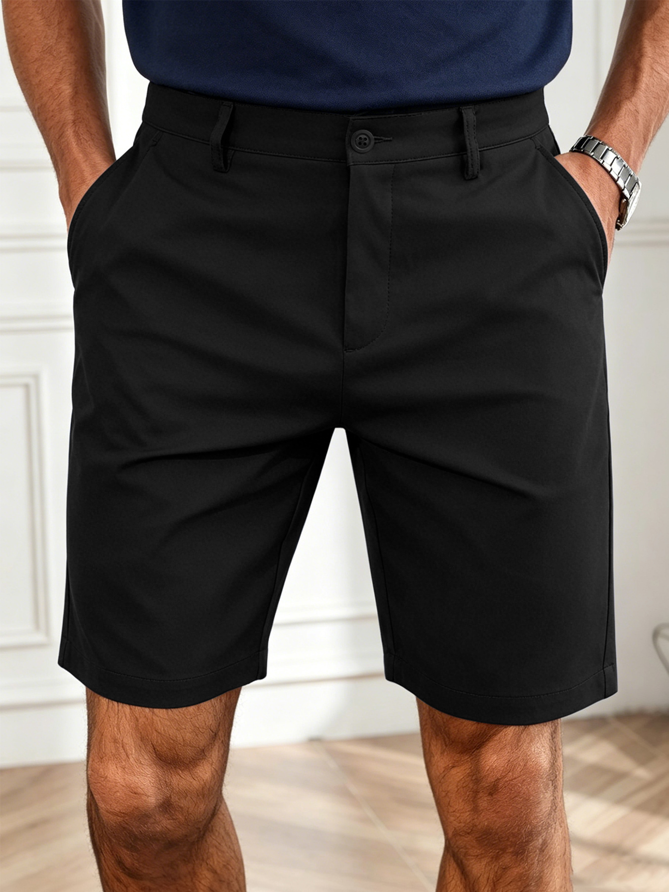 Men's Summer Stretch Chino Sho - Shorts Chino Slim บทวิจารณ์และราคา