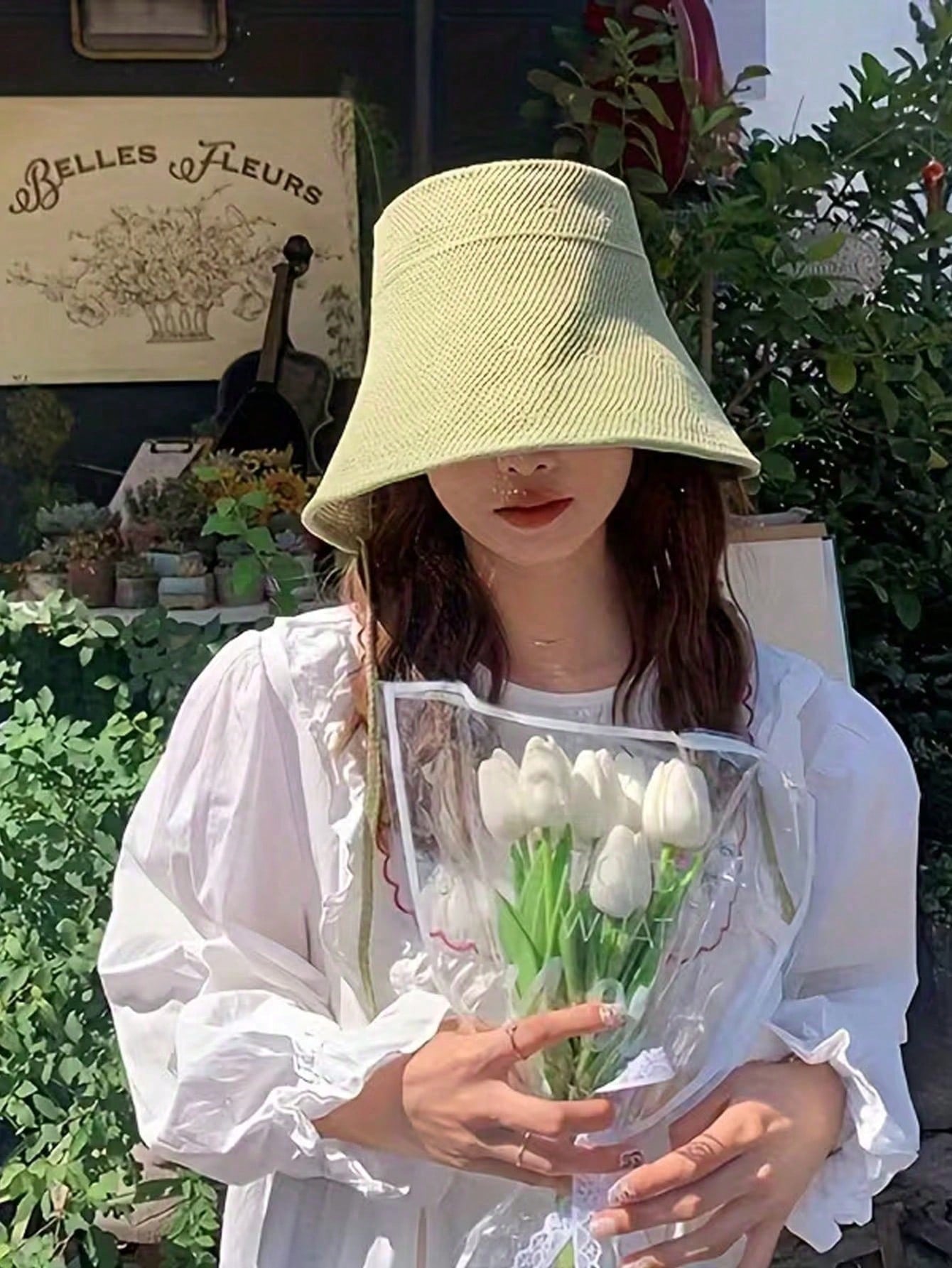 Straw Wide-Brim Sun Hat For Wo - Bucket Hat Straw บทวิจารณ์และราคา