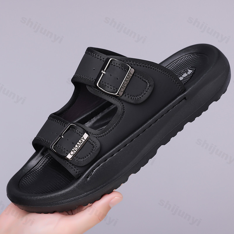 Men's Slippers 2025 Summer Bre - Flip Flop Leather Men บทวิจารณ์และราคา
