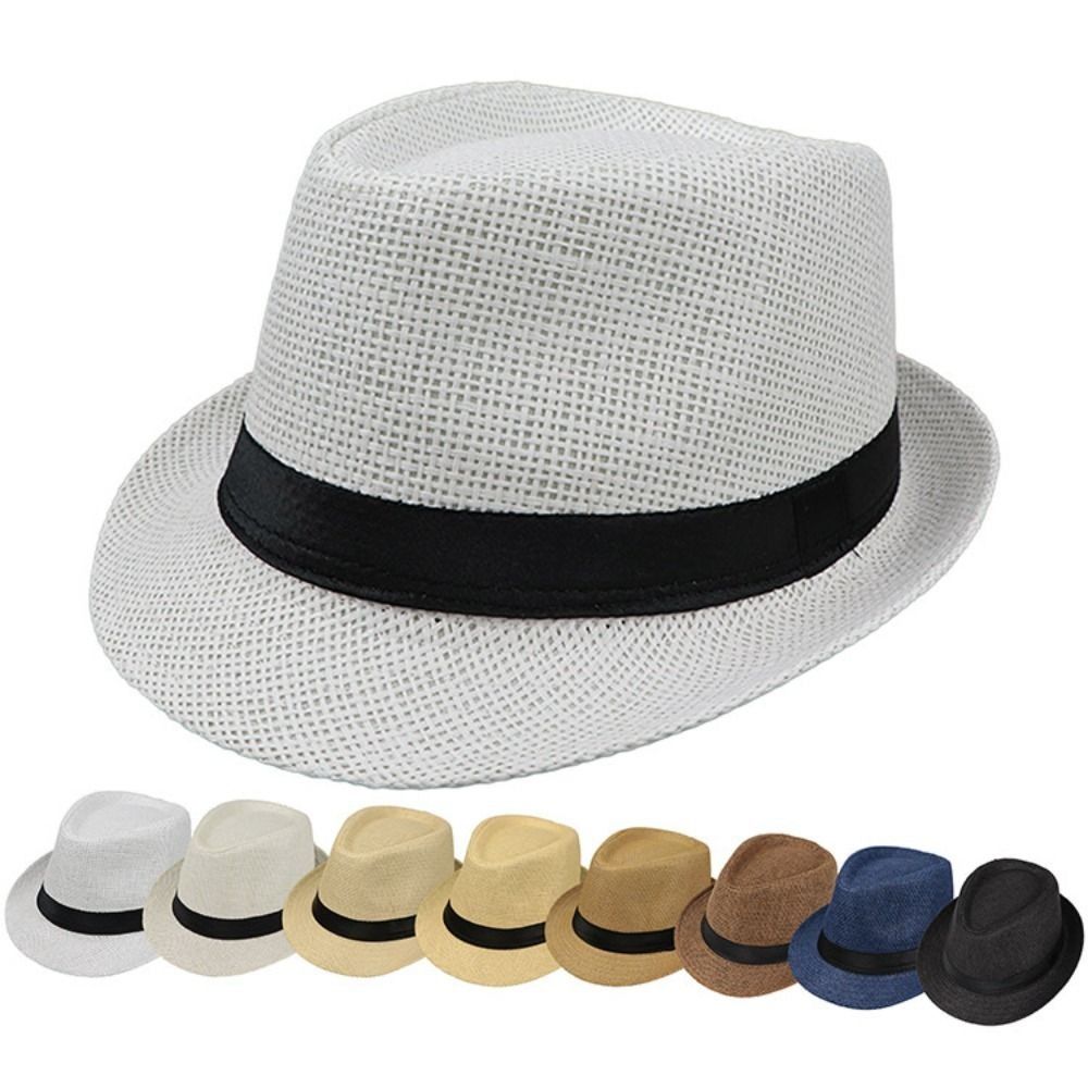 Summer Adjustable Cotton linen - Bucket Hat Straw บทวิจารณ์และราคา